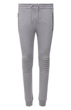 Мужские хлопковые джоггеры BALMAIN серого цвета по цене 79550 руб., арт. XH10B030/BB35 | Фото 1 Мужские хлопковые джоггеры BALMAIN серого цвета, арт. XH10B030/BB35 | Фото 1 (Материал внешний: Хлопок; Длина (брюки, джинсы): Стандартные; Силуэт М (брюки): Джоггеры; Стили: Спорт-шик)