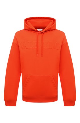 Мужской хлопковое худи VALENTINO оранжевого цвета по цене 79550 руб., арт. XV3MF18Y84E | Фото 1 Мужской хлопковое худи VALENTINO оранжевого цвета, арт. XV3MF18Y84E | Фото 1 (Принт: Без принта; Стили: Кэжуэл; Длина (для топов): Стандартные; Мужское Кросс-КТ: Худи-одежда; Рукава: Длинные; Материал внешний: Хлопок)