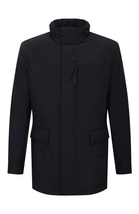 Мужская утепленная парка ERMENEGILDO ZEGNA темно-синего цвета по цене 262500 руб., арт. UWT35/Y220B | Фото 1 Мужская утепленная парка ERMENEGILDO ZEGNA темно-синего цвета, арт. UWT35/Y220B | Фото 1 (Стили: Кэжуэл; Рукава: Длинные; Материал внешний: Синтетический материал; Длина (верхняя одежда): Короткие; Материал подклада: Синтетический материал; Кросс-КТ: Куртка)