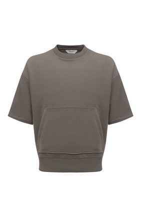 Мужской хлопковый свитшот Z ZEGNA хаки цвета по цене 31400 руб., арт. VZ484/ZZ833 | Фото 1 Мужской хлопковый свитшот Z ZEGNA хаки цвета, арт. VZ484/ZZ833 | Фото 1 (Принт: Без принта; Мужское Кросс-КТ: свитшот-одежда; Материал внешний: Хлопок; Длина (для топов): Стандартные; Стили: Спорт-шик; Рукава: Короткие)