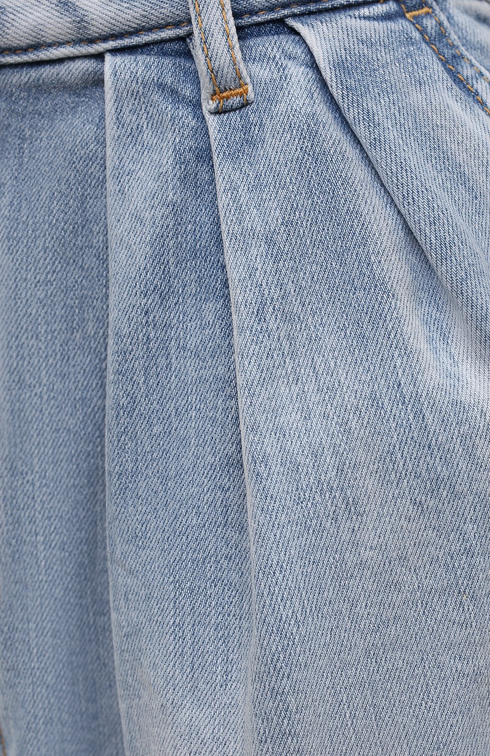 Женские джинсовые шорты DSQUARED2 светло-голубого цвета, арт. S75MU0394/S30663 | Фото 5 (Женское Кросс-КТ: Шорты-одежда; Кросс-КТ: Деним; Длина Ж (юбки, платья, шорты): Мини; Материал внешний: Хлопок, Деним; Стили: Спорт-шик)