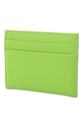 Женский кожаный футляр для кредитных карт BURBERRY зеленого цвета, арт. 8050648 | Фото 2 (Материал: Натуральная кожа)