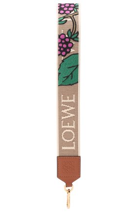 Женские ремень для сумки herbarium LOEWE бежевого цвета, арт. C073T87X11 | Фото 2 (Кросс-КТ: ремень-сумка; Материал: Текстиль)