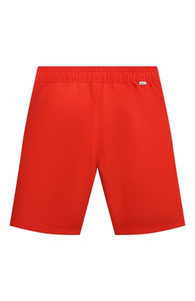 Детские плавки-шорты BOSS красного цвета, арт. J24768 | Фото 2 (Материал внешний: Синтетический материал)