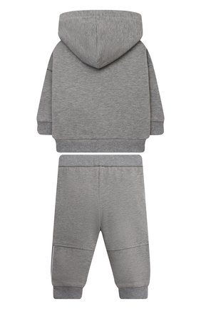 Детский комплект из толстовки и брюк EMPORIO ARMANI серого цвета по цене 24750 руб., арт. 3LHVJ2/4J5EZ | Фото 2 Детский комплект из толстовки и брюк EMPORIO ARMANI серого цвета, арт. 3LHVJ2/4J5EZ | Фото 2 (Кросс-КТ НВ: Костюм)