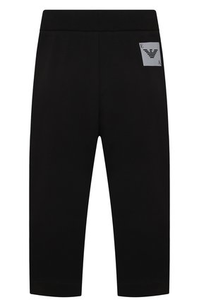 Детские хлопковые брюки EMPORIO ARMANI черного цвета по цене 18250 руб., арт. 3L3P04/3J49Z | Фото 2 Детские хлопковые брюки EMPORIO ARMANI черного цвета, арт. 3L3P04/3J49Z | Фото 2 (Материал внешний: Хлопок; Случай: Повседневный; Ростовка одежда: 10 - 11 лет | 140 - 146см, 13 - 15 лет | 158 см, 16 лет | 164 см, 4 года | 104 см, 5 лет | 110 см, 6 лет | 116 см, 7 лет | 122 см, 8 лет | 128 см)