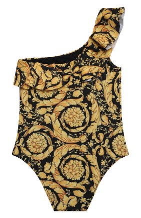 Детского слитный купальник VERSACE желтого цвета по цене 32300 руб., арт. 1000279/1A02218/8A-14A | Фото 1 Детского слитный купальник VERSACE желтого цвета, арт. 1000279/1A02218/8A-14A | Фото 1 (Материал внешний: Синтетический материал; Ростовка одежда: 10 - 11 лет | 140 - 146см, 12 лет | 152 см, 16 лет | 164 см, 8 лет | 128 см)