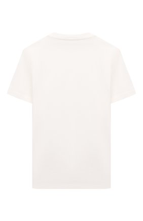 Детская хлопковая футболка VERSACE белого цвета, арт. 1000129/1A02703/4A-6A | Фото 2 (Рукава: Короткие; Материал внешний: Хлопок; Ростовка одежда: 4 года | 104 см, 6 лет | 116 см)