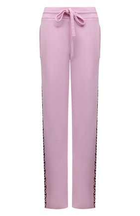 Женские кашемировые брюки VERSACE розового цвета, арт. 1003295/1A02303 | Фото 1 (Материал внешний: Шерсть, Кашемир; Длина (брюки, джинсы): Стандартные; Женское Кросс-КТ: Брюки-одежда; Стили: Спорт-шик; Силуэт Ж (брюки и джинсы): Прямые; Региональные ограничения белый список (Axapta Mercury): RU; Кросс-КТ: Трикотаж)