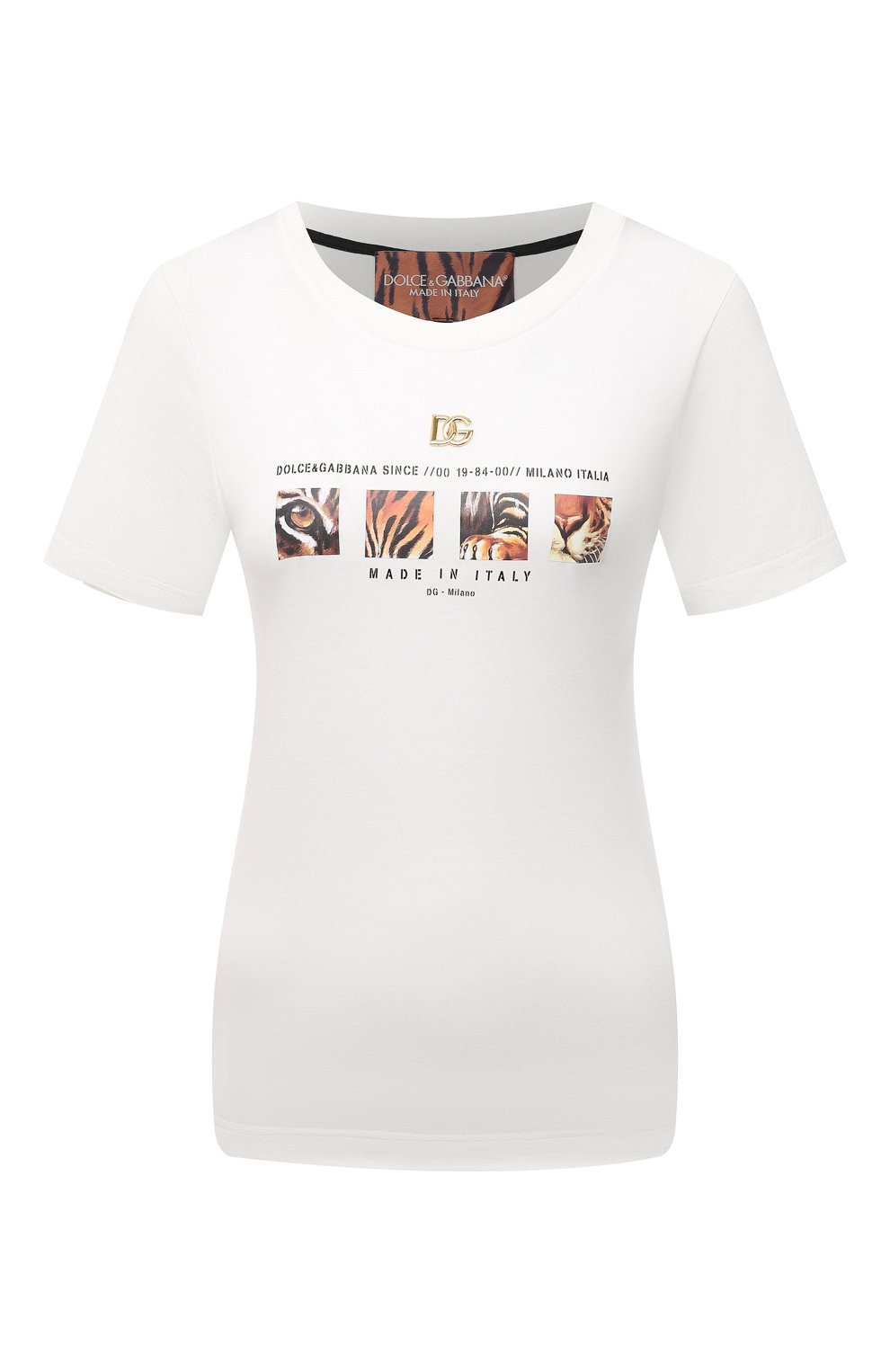 Хлопковая футболка Dolce & Gabbana I8AEKZ/G7C1E