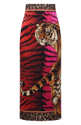 Женская шелковая юбка DOLCE & GABBANA красного цвета по цене 92800 руб., арт. I4J35W/GDATG | Фото 1 Женская шелковая юбка DOLCE & GABBANA красного цвета, арт. I4J35W/GDATG | Фото 1 (Материал внешний: Шелк; Длина Ж (юбки, платья, шорты): Миди; Материал подклада: Синтетический материал; Стили: Гламурный; Женское Кросс-КТ: Юбка-одежда)