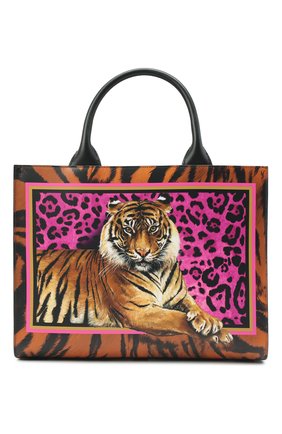 Женский сумка-тоут dg daily DOLCE & GABBANA разноцветного цвета, арт. BB7023/B5937 | Фото 1 (Материал: Натуральная кожа; Размер: large; Сумки-технические: Сумки-шопперы)
