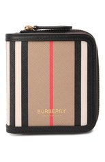 Женские кошелек BURBERRY бежевого цвета, арт. 8032955 | Фото 1 (Материал: Экокожа)