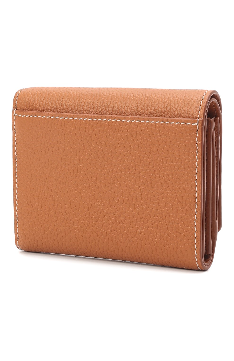 Женские кожаный кошелек BURBERRY коричневого цвета, арт. 8049218 | Фото 2 (Материал: Натуральная кожа)