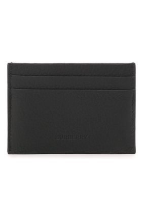 Мужской кожаный футляр для кредитных карт BURBERRY черного цвета, арт. 8042267 | Фото 1 (Материал: Натуральная кожа)