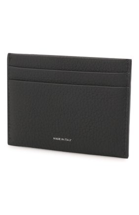 Мужской кожаный футляр для кредитных карт BURBERRY черного цвета, арт. 8042267 | Фото 2 (Материал: Натуральная кожа)
