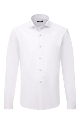 Мужская хлопковая сорочка BALMAIN белого цвета по цене 72200 руб., арт. XH1HU025/CB28 | Фото 1 Мужская хлопковая сорочка BALMAIN белого цвета, арт. XH1HU025/CB28 | Фото 1 (Материал внешний: Хлопок; Рукава: Длинные; Длина (для топов): Стандартные; Случай: Вечерний; Рубашки М: Regular Fit; Манжеты: На пуговицах; Принт: Однотонные; Воротник: Бабочка; Стили: Классический)