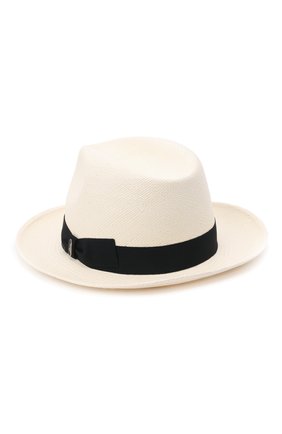Мужская соломенная шляпа BRIONI кремвого цвета, арт. 04880L/01Z02 | Фото 3 (Материал: Растительное волокно)