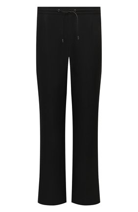 Мужские льняные брюки BRIONI черного цвета, арт. RPMJ0M/P6114/NEW JAMAICA | Фото 1 (Материал внешний: Лен; Длина (брюки, джинсы): Стандартные; Случай: Повседневный; Стили: Кэжуэл)