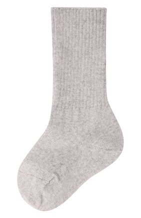 Детские шерстяные носки WOOL&COTTON серого цвета, арт. NLML | Фото 1
