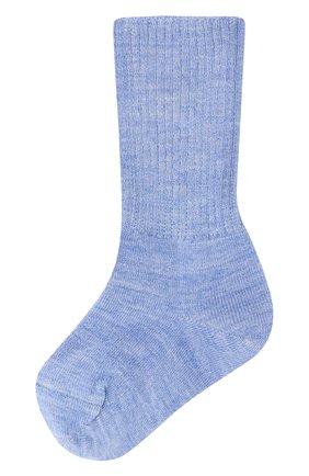 Детские шерстяные носки WOOL&COTTON голубого цвета, арт. NLML | Фото 1