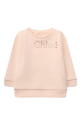 Детский хлопковый свитшот CHLOÉ бежевого цвета по цене 16200 руб., арт. C05401 | Фото 1 Детский хлопковый свитшот CHLOÉ бежевого цвета, арт. C05401 | Фото 1 (Кросс-КТ НВ: Свитшоты)