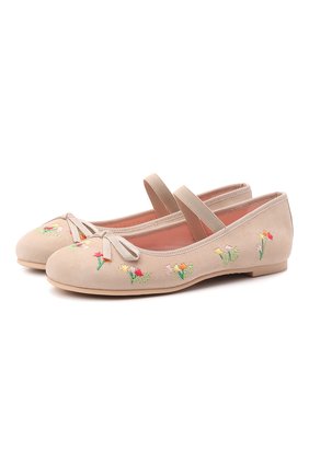 Детские кожаные балетки PRETTY BALLERINAS бежевого цвета по цене 13900 руб., арт. 49.917-A/ANGELIS | Фото 1 Детские кожаные балетки PRETTY BALLERINAS бежевого цвета, арт. 49.917-A/ANGELIS | Фото 1 (Материал внутренний: Натуральная кожа; Материал внешний: Кожа)