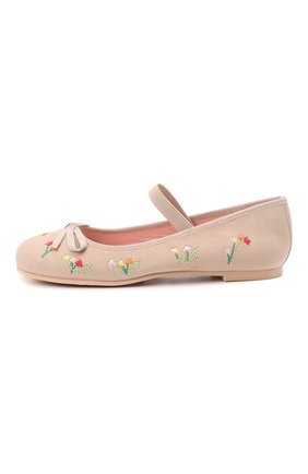 Детские кожаные балетки PRETTY BALLERINAS бежевого цвета по цене 13900 руб., арт. 49.917-A/ANGELIS | Фото 2 Детские кожаные балетки PRETTY BALLERINAS бежевого цвета, арт. 49.917-A/ANGELIS | Фото 2 (Материал внутренний: Натуральная кожа; Материал внешний: Кожа)
