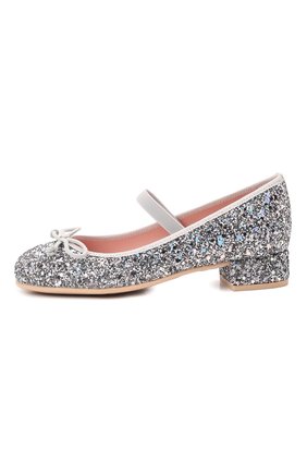 Детские туфли PRETTY BALLERINAS серебряного цвета по цене 11700 руб., арт. 48.807-L/ECLAT | Фото 2 Детские туфли PRETTY BALLERINAS серебряного цвета, арт. 48.807-L/ECLAT | Фото 2 (Материал внутренний: Натуральная кожа; Материал внешний: Текстиль)