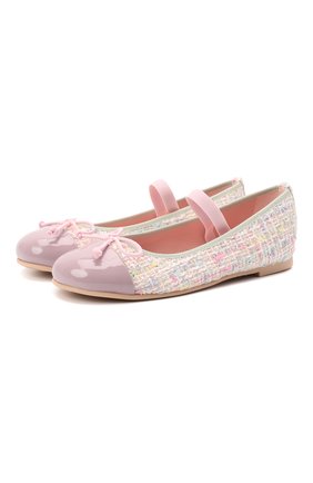 Детские балетки PRETTY BALLERINAS разноцветного цвета по цене 13900 руб., арт. 48.406-AB/SHADE/AIMEE | Фото 1 Детские балетки PRETTY BALLERINAS разноцветного цвета, арт. 48.406-AB/SHADE/AIMEE | Фото 1 (Материал внутренний: Натуральная кожа; Материал внешний: Текстиль; Девочки-школьная форма: Классическая обувь)