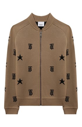 Детский шерстяной кардиган BURBERRY бежевого цвета по цене 41950 руб., арт. 8050336 | Фото 1 Детский шерстяной кардиган BURBERRY бежевого цвета, арт. 8050336 | Фото 1 (Материал внешний: Шерсть; Рукава: Длинные; Мальчики Кросс-КТ: Кардиган-одежда; Ростовка одежда: 10 - 11 лет | 140 - 146см, 12 лет | 152 см, 16 лет | 164 см, 3 года | 98 см, 4 года | 104 см, 6 лет | 116 см, 8 лет | 128 см)