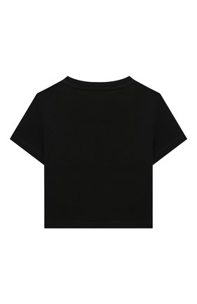 Детский хлопковая футболка BURBERRY черного цвета, арт. 8048937 | Фото 2