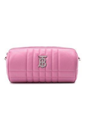 Женская сумка barrel BURBERRY розового цвета, арт. 8049221 | Фото 1 (Размер: small; Материал: Натуральная кожа; Ремень/цепочка: На ремешке; Сумки-технические: Сумки через плечо)