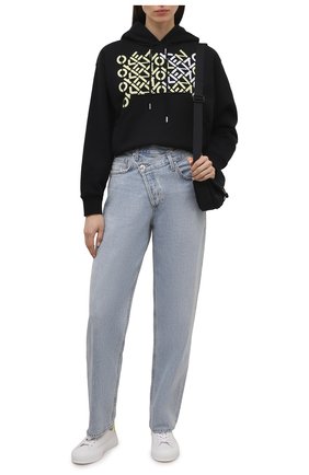 Женский хлопковое худи kenzo sport KENZO черного цвета по цене 32050 руб., арт. FC52SW7774MS | Фото 2 Женский хлопковое худи kenzo sport KENZO черного цвета, арт. FC52SW7774MS | Фото 2 (Материал внешний: Хлопок; Длина (для топов): Стандартные; Рукава: Длинные; Стили: Спорт-шик; Женское Кросс-КТ: Худи-одежда)