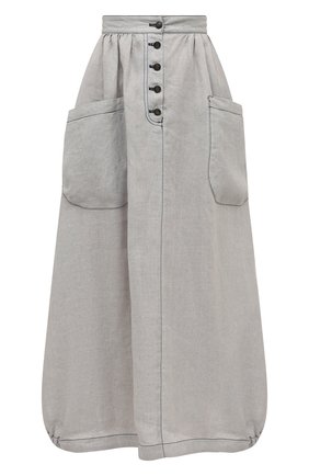 Женская льняная юбка EMPORIO ARMANI серого цвета по цене 47500 руб., арт. 3L2NA1/2NF8Z | Фото 1 Женская льняная юбка EMPORIO ARMANI серого цвета, арт. 3L2NA1/2NF8Z | Фото 1 (Длина Ж (юбки, платья, шорты): Макси; Материал внешний: Лен; Стили: Романтичный; Женское Кросс-КТ: Юбка-одежда)
