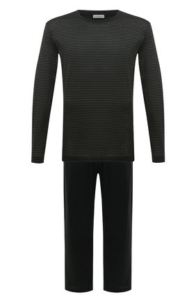 Мужская хлопковая пижама ZIMMERLI темно-серого цвета, арт. 3421-96050 | Фото 1 (Материал внешний: Хлопок; Длина (брюки, джинсы): Стандартные; Рукава: Длинные; Длина (для топов): Стандартные; Кросс-КТ: домашняя одежда; Региональные ограничения белый список (Axapta Mercury): RU)