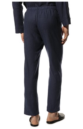 Мужская хлопковая пижама ROBERTO RICETTI темно-синего цвета, арт. PIGIAMA VENEZIA LUNG0/LX2711 | Фото 6 (Рукава: Длинные; Длина (брюки, джинсы): Стандартные; Кросс-КТ: домашняя одежда; Длина (для топов): Стандартные; Материал внешний: Хлопок)