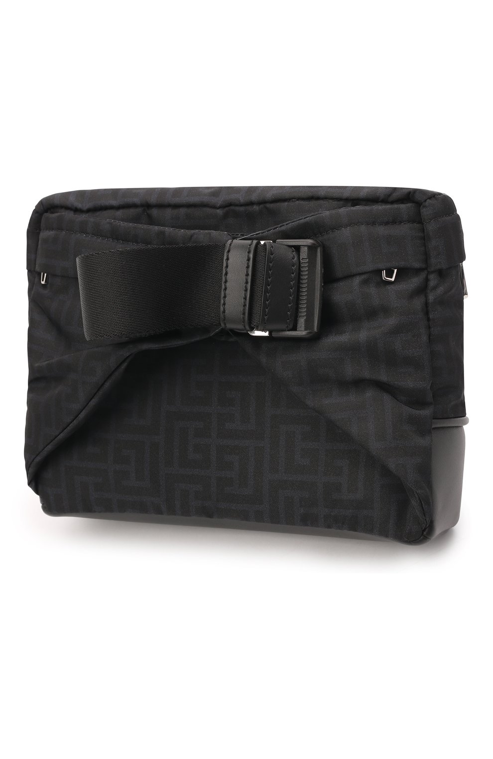 Мужская текстильная поясная сумка BALMAIN черного цвета, арт. XM1AB158/TNYM | Фото 4 (Случай: Повседневный; Стили: Классический; Ремень/цепочка: На ремешке; Материал: Текстиль; Размер: small)