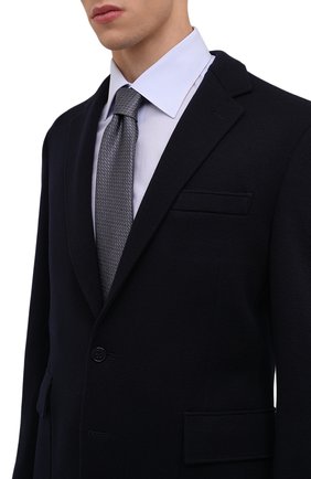 Мужской шелковый галстук BRIONI серого цвета, арт. 061D00/P1405 | Фото 2 (Материал: Шелк, Текстиль; Принт: С принтом; Региональные ограничения белый список (Axapta Mercury): RU)