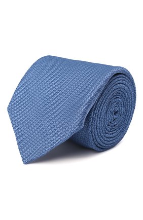 Мужской шелковый галстук BRIONI голубого цвета, арт. 061D00/P1412 | Фото 1 (Материал: Шелк, Текстиль; Принт: Без принта)