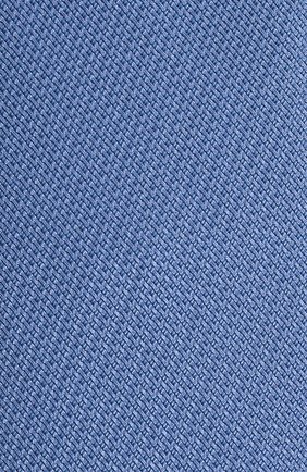 Мужской шелковый галстук BRIONI голубого цвета, арт. 061D00/P1412 | Фото 4 (Материал: Текстиль, Шелк; Принт: Без принта)