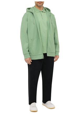 Мужское хлопковое поло POLO RALPH LAUREN зеленого цвета по цене 12400 руб., арт. 711660606/PRL BS | Фото 2 Мужское хлопковое поло POLO RALPH LAUREN зеленого цвета, арт. 711660606/PRL BS | Фото 2 (Рукава: Короткие; Длина (для топов): Удлиненные; Материал внешний: Хлопок; Кросс-КТ: Трикотаж; Застежка: Пуговицы; Стили: Кэжуэл; Big sizes: Big Sizes)