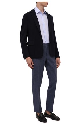 Мужские кожаные лоферы SANTONI черного цвета по цене 62200 руб., арт. MCCG18005SA4BSLFN01 | Фото 2 Мужские кожаные лоферы SANTONI черного цвета, арт. MCCG18005SA4BSLFN01 | Фото 2 (Материал внутренний: Натуральная кожа; Материал внешний: Кожа; Стили: Классический)