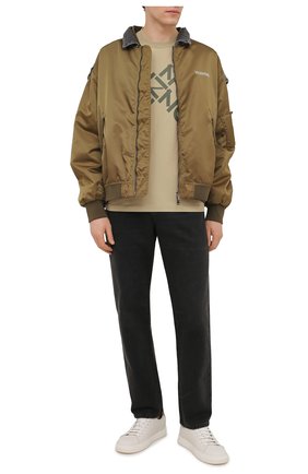 Мужская хлопковая футболка kenzo sport KENZO бежевого цвета по цене 11100 руб., арт. FA65TS5024SJ | Фото 2 Мужская хлопковая футболка kenzo sport KENZO бежевого цвета, арт. FA65TS5024SJ | Фото 2 (Рукава: Короткие; Материал внешний: Хлопок; Длина (для топов): Стандартные; Принт: С принтом; Стили: Гранж)