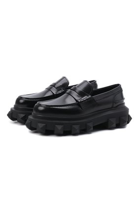 Мужские кожаные пенни-лоферы VALENTINO черного цвета по цене 79050 руб., арт. XY2S0F26/NRG | Фото 1 Мужские кожаные пенни-лоферы VALENTINO черного цвета, арт. XY2S0F26/NRG | Фото 1 (Материал внешний: Кожа; Материал внутренний: Натуральная кожа; Стили: Кэжуэл)