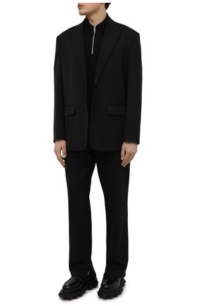 Мужские кожаные пенни-лоферы VALENTINO черного цвета, арт. XY2S0F26/NRG | Фото 2 (Материал внешний: Кожа; Материал внутренний: Натуральная кожа; Стили: Кэжуэл)