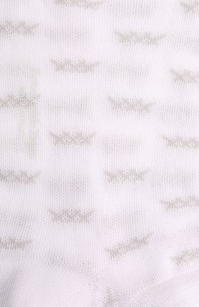 Мужские хлопковые носки ERMENEGILDO ZEGNA белого цвета, арт. N5V025030 | Фото 2 (Материал внешний: Хлопок; Кросс-КТ: бельё)