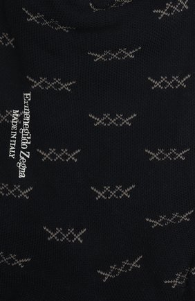 Мужские хлопковые носки ERMENEGILDO ZEGNA темно-синего цвета, арт. N5V025030 | Фото 2 (Материал внешний: Хлопок; Кросс-КТ: бельё)