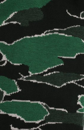 Мужские хлопковые носки ERMENEGILDO ZEGNA зеленого цвета, арт. N5V404970 | Фото 2 (Материал внешний: Хлопок; Кросс-КТ: бельё)
