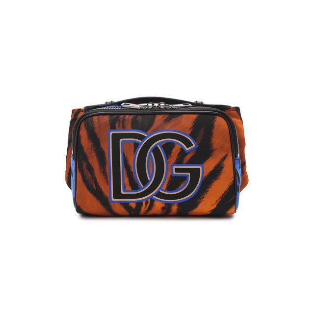 Текстильная поясная сумка Dolce &amp; Gabbana оранжевого цвета